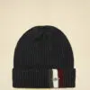 Aeronautica Militare Mütze mit Trikolore und metallenem Adler 6 252CU0086UL00903 aeronauticamilitare 252cu0080ul00555 34300 knit beanie with tricolor detail 1 2