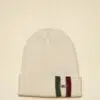 Aeronautica Militare Mütze mit Trikolore und metallenem Adler 6 252CU0080UL00555_34300 aeronauticamilitare 252cu0080ul00555 73085 knit beanie with tricolor detail 1 2