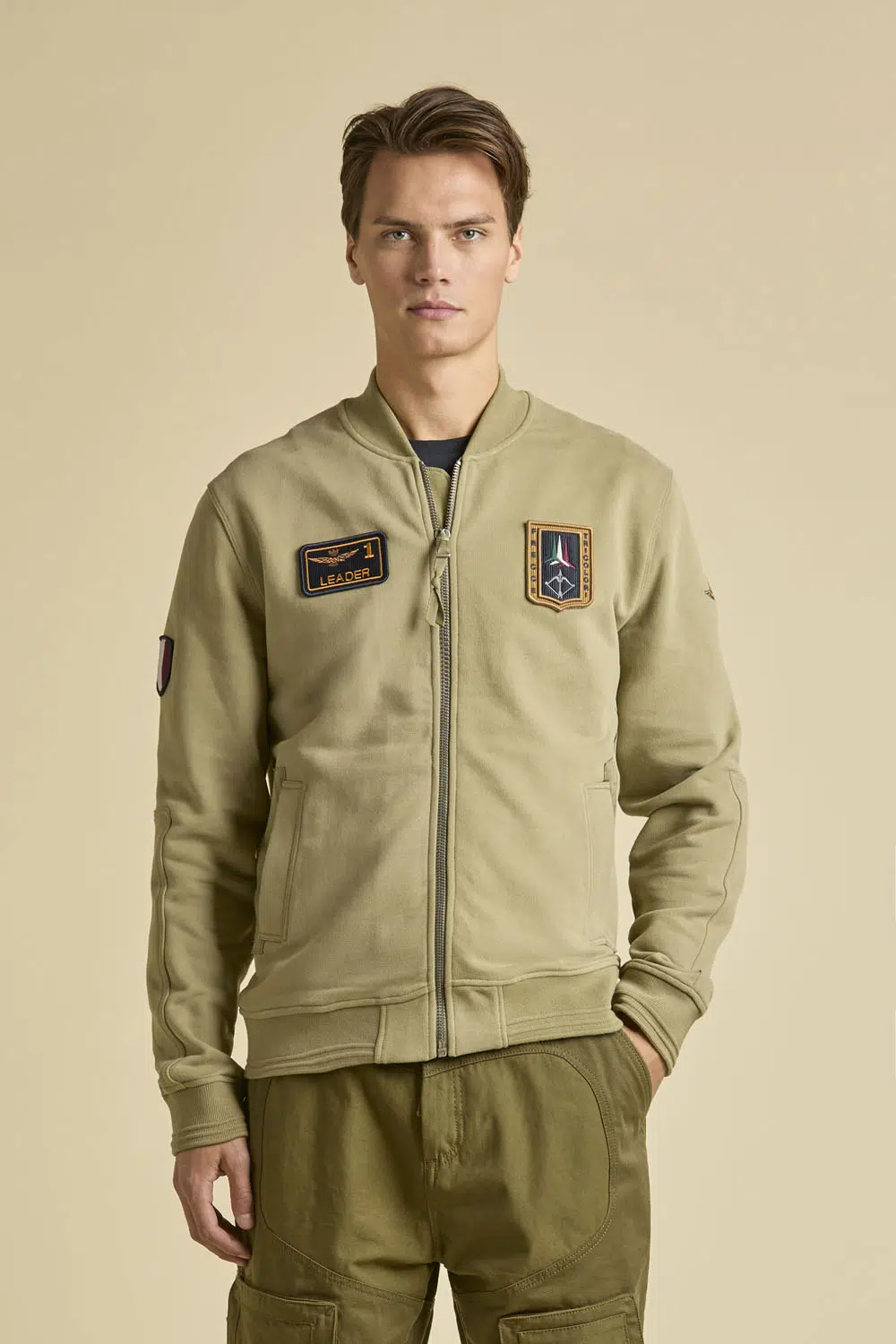 Sweatshirt mit Frecce Tricolori-Aufnähern