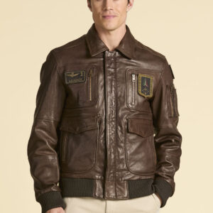 Ikonische Piloten Lederjacke - Frecce Tricolori