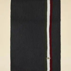 Aeronautica Militare Schal mit Tricolore 4 252SH1161UL00555_34300 aeronauticamilitare 252sh1161ul00555 34300 ribbed knit scarf with tricolor detail 2 2