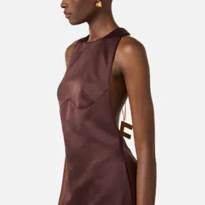 Elisabetta Franchi Minikleid aus Duchesse mit Kette 7 AB87162E2 AB87162E2 644 5 D