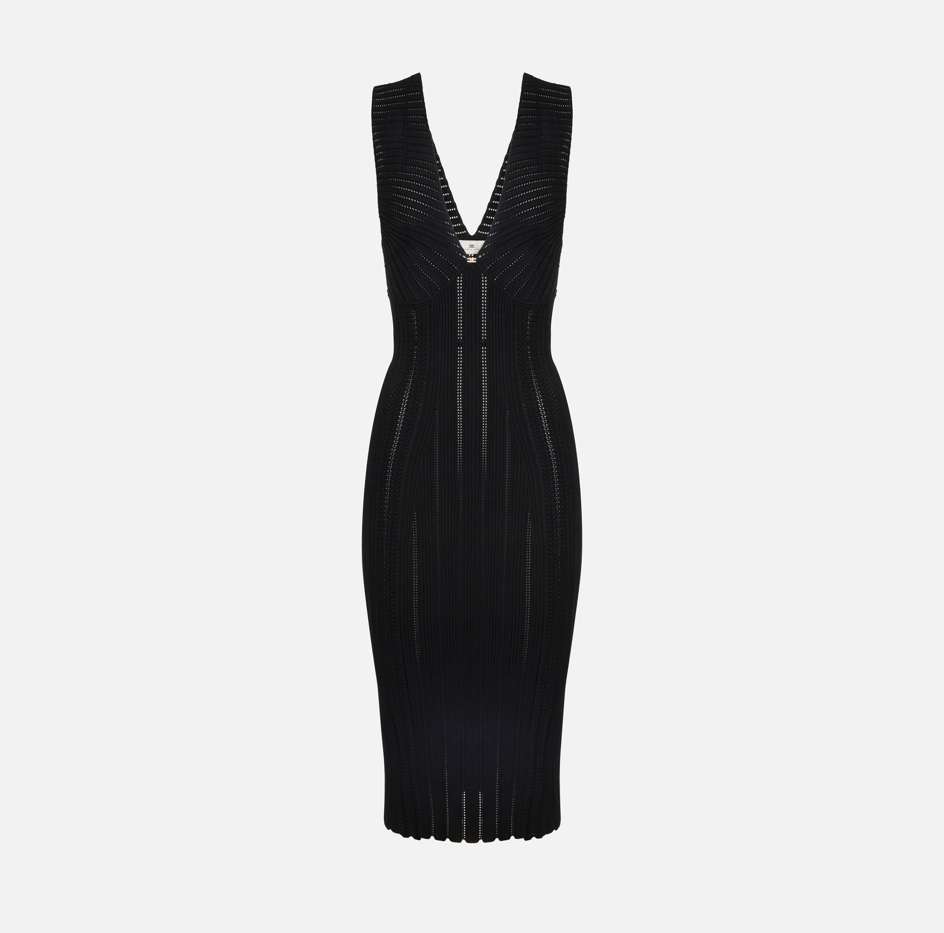 Elisabetta Franchi Strickkleid mit Ajour-Muster 5 Elisabetta Franchi Strickkleid mit Ajour-Muster – Bild 5