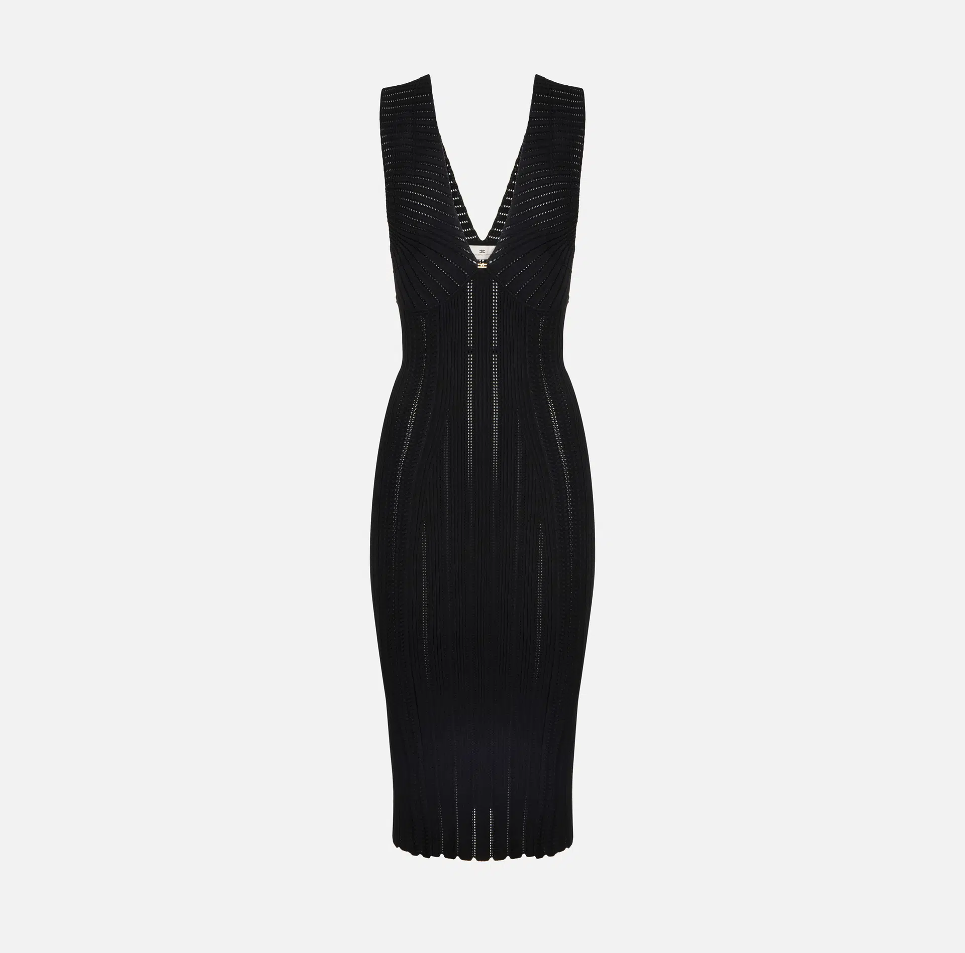 Elisabetta Franchi Strickkleid mit Ajour-Muster 5 Elisabetta Franchi Strickkleid mit Ajour-Muster – Bild 5