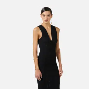 Elisabetta Franchi Strickkleid mit Ajour-Muster 6 AM36B62E2_110 AM36B62E2 110 4 D