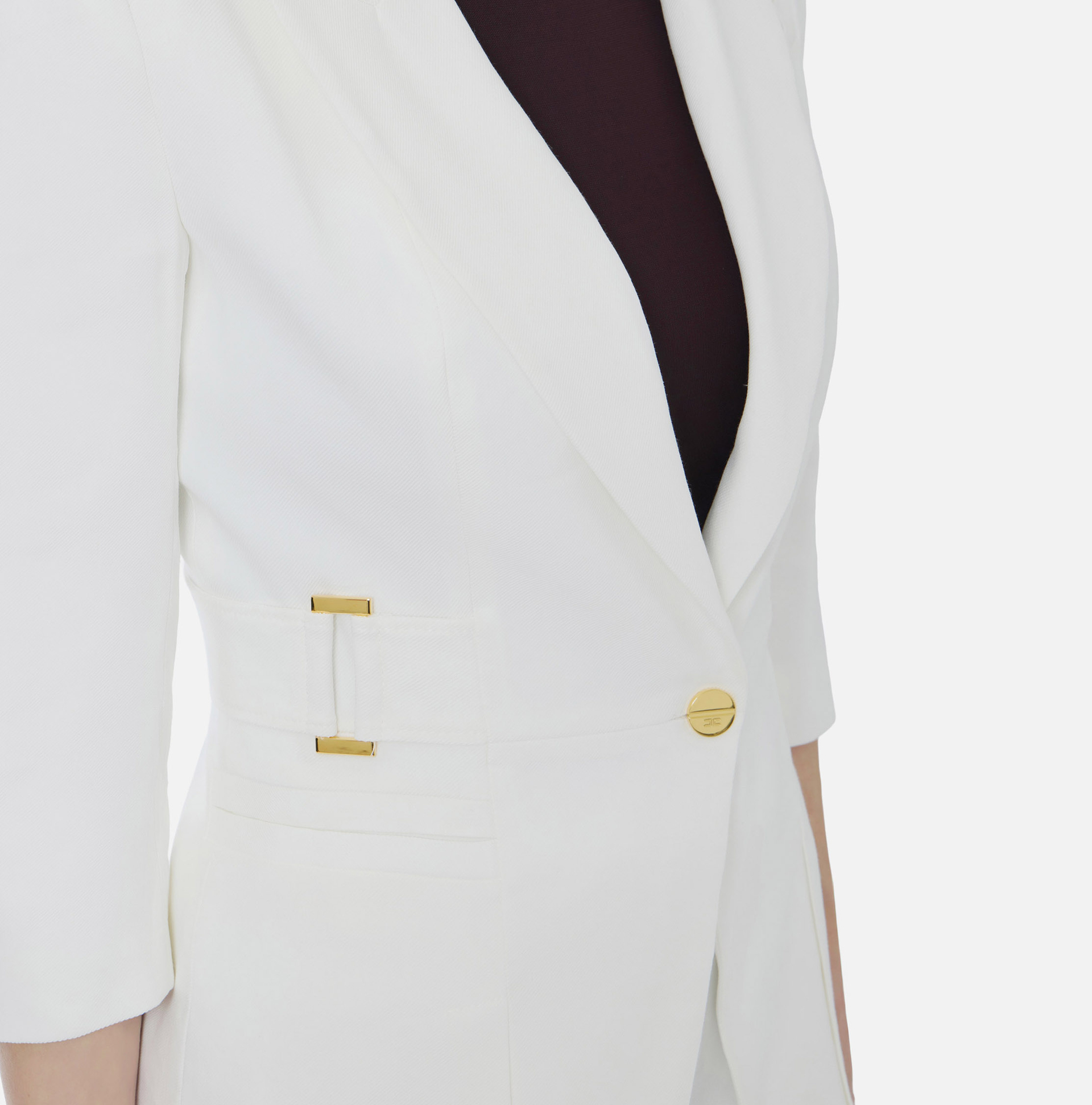 Elisabetta Franchi Jacke aus Leinenmix 2 Elisabetta Franchi Jacke aus Leinenmix – Bild 2