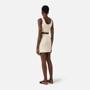 Elisabetta Franchi Minirock aus Chenille-Bouclé mit kontrastierenden Details 8 GK21S61E2 GK21S61E2 E84 6 D