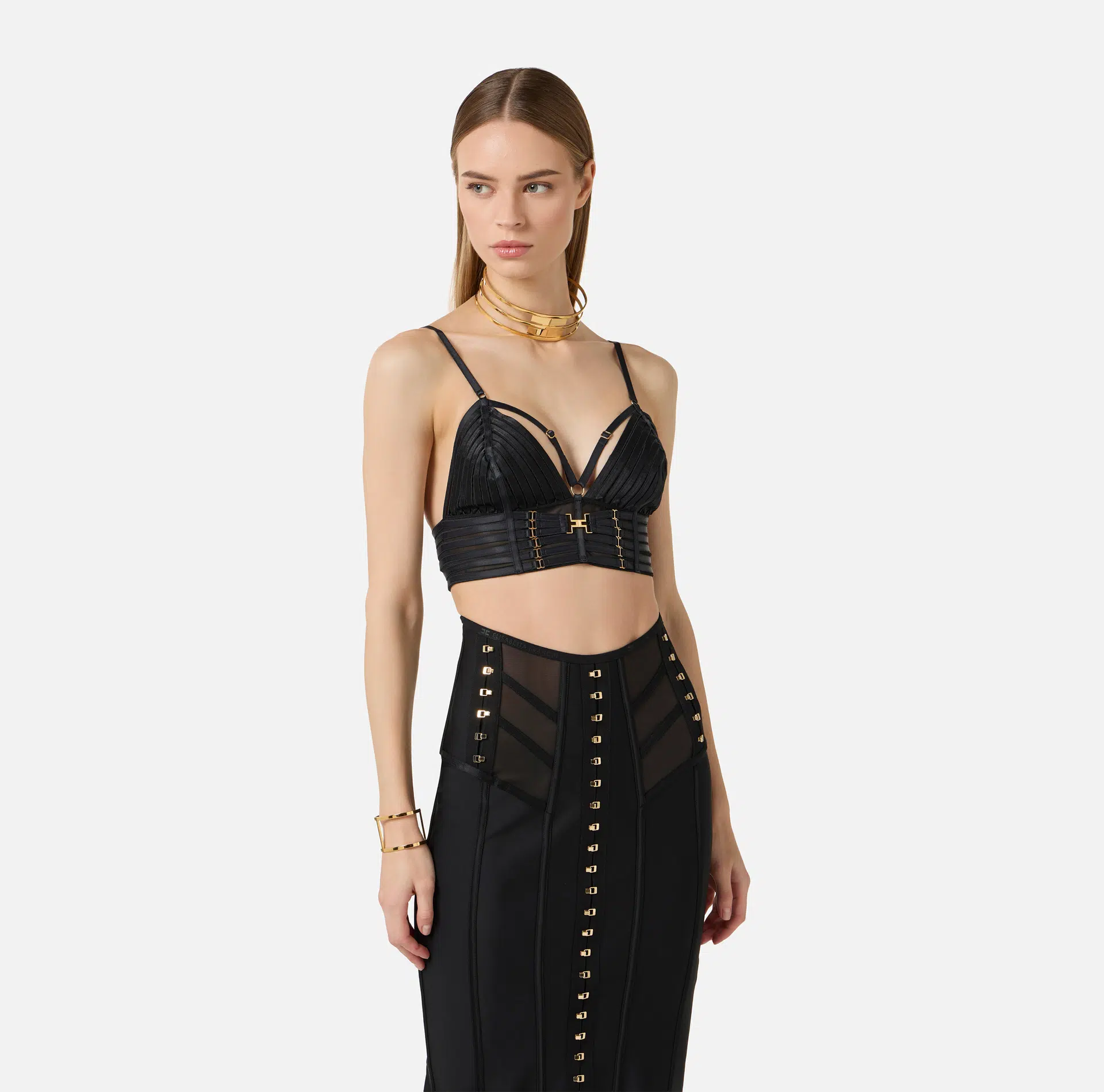 Elisabetta Franchi BH aus Tüll mit elastischen Bändern 2 Elisabetta Franchi BH aus Tüll mit elastischen Bändern – Bild 2