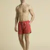 Aeronautica Militare Badehose mit Allover-Flugzeugstickerei 13 261BW0232UCT04317_08184 aeronauticamilitare 261bw0232uct04317 57620 swim shorts with all over aircraft print 1 1