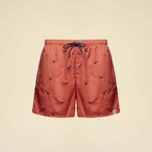 Aeronautica Militare Badehose mit Allover-Flugzeugstickerei 13 261BW0232UCT04317_57620 aeronauticamilitare 261bw0232uct04317 57620 swim shorts with all over aircraft print 1