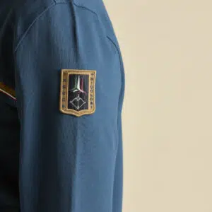 Aeronautica Militare Sweatshirt mit Tricolore-Details 9 261FE2088UF00674 aeronauticamilitare 261fe2088uf00674 21315 full zip hoodie with tricolour stripes 5