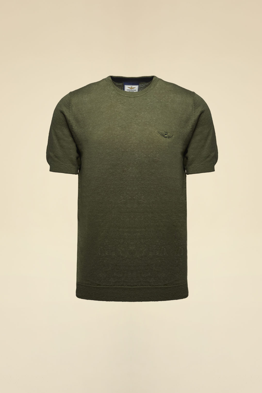 Aeronautica Militare Kurzarm-T-Shirt aus Leinen 1 Aeronautica Militare Kurzarm-T-Shirt aus Leinen