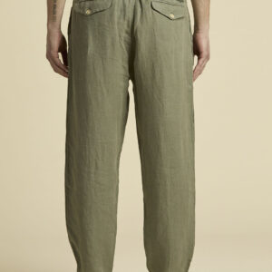 Aeronautica Militare Komfort-Fit-Hose aus Leinen 10 261PA1712UCT04293 aeronauticamilitare 261pa1712uct04293 07304 comfort fit linen trousers 4