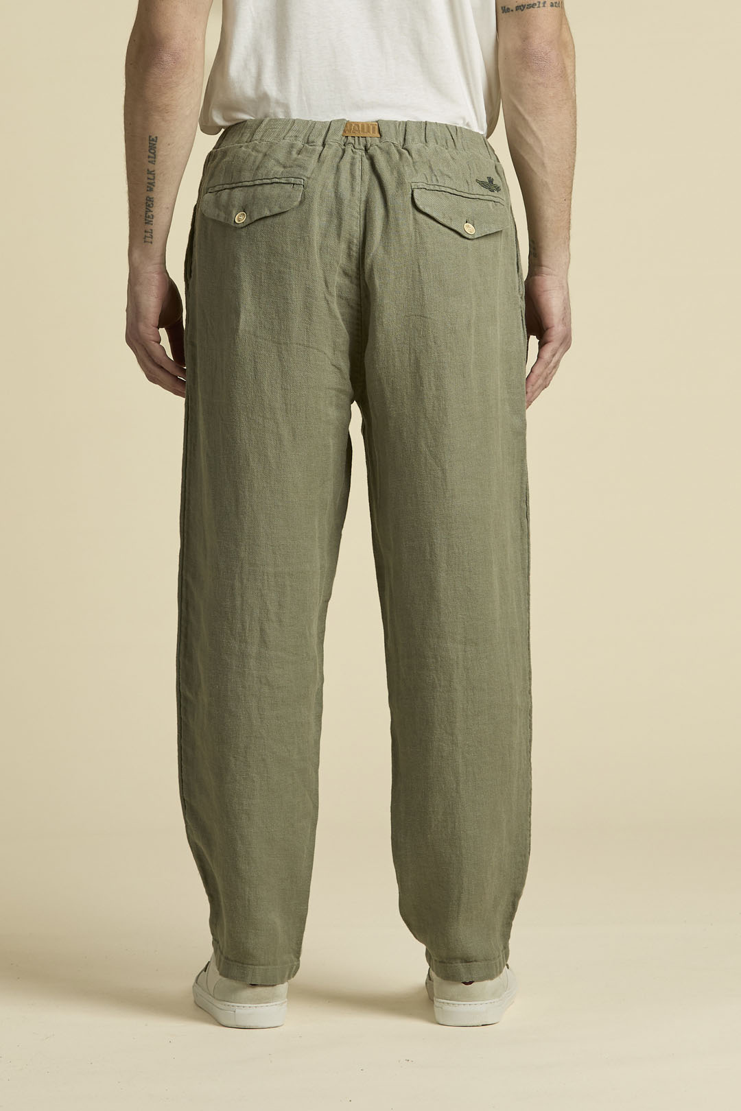 Aeronautica Militare Komfort-Fit-Hose aus Leinen 3 Aeronautica Militare Komfort-Fit-Hose aus Leinen – Bild 3