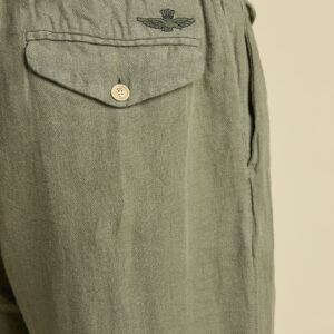 Aeronautica Militare Komfort-Fit-Hose aus Leinen 13 261PA1712UCT04293 aeronauticamilitare 261pa1712uct04293 07304 comfort fit linen trousers 7