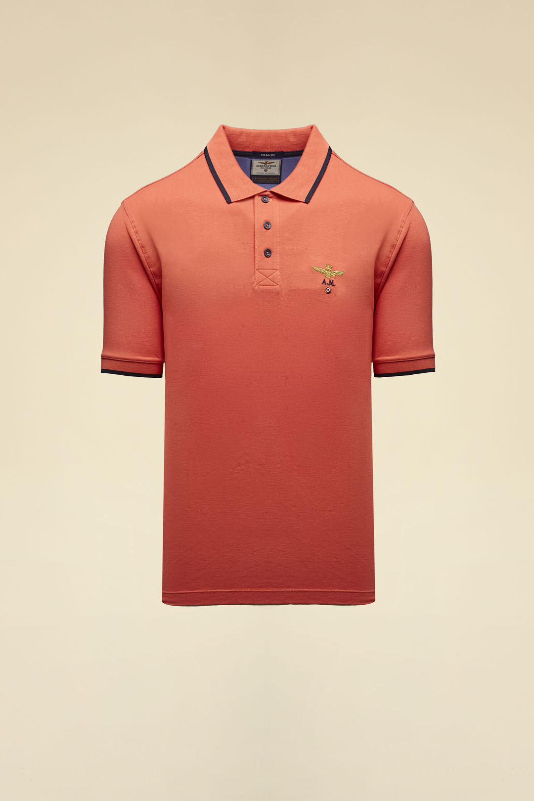 Aeronautica Militare Piqué-Polo aus Baumwolle mit Logo 1 Aeronautica Militare Piqué-Polo aus Baumwolle mit Logo