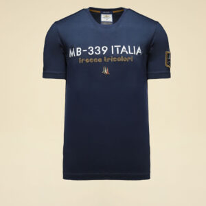 Aeronautica Militare Besticktes T-Shirt Frecce Tricolori 9 261TS2523UJ00682 aeronauticamilitare 261ts2523uj00682 08184 embroidered frecce tricolori t shirt 1