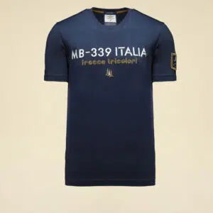 Aeronautica Militare Besticktes T-Shirt Frecce Tricolori 9 261TS2523UJ00682 aeronauticamilitare 261ts2523uj00682 08184 embroidered frecce tricolori t shirt 1