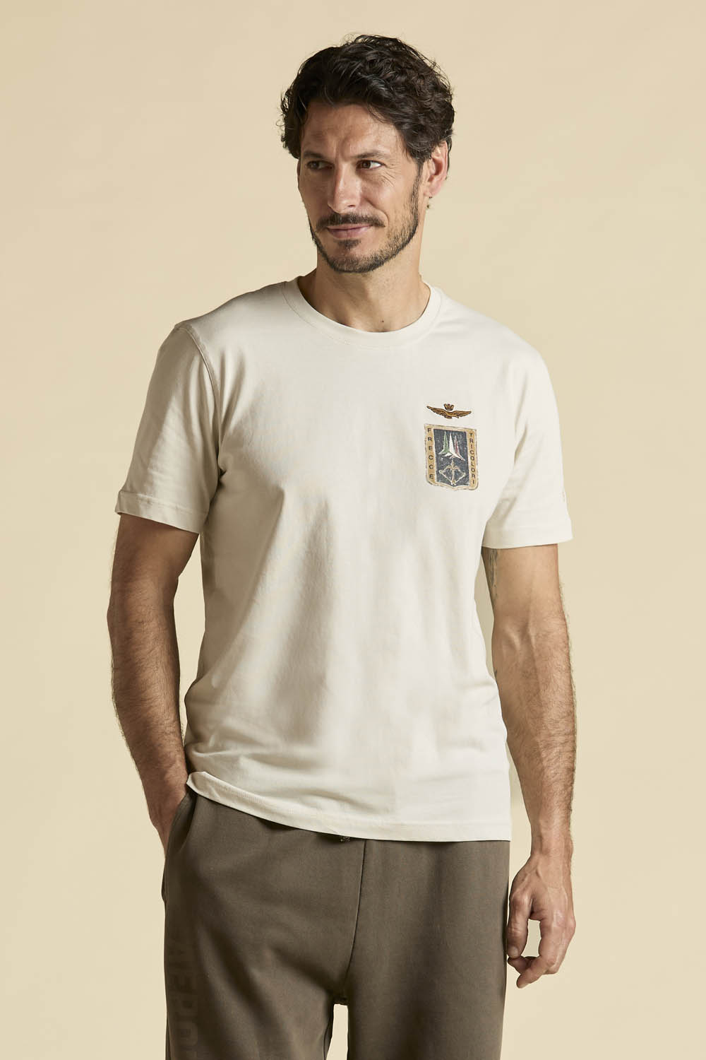 Aeronautica Militare T-Shirt mit Frecce-Tricolori-Logo 1 Aeronautica Militare T-Shirt mit Frecce-Tricolori-Logo