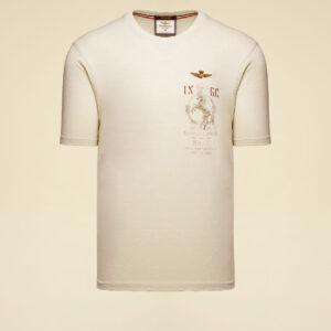 Aeronautica Militare T-Shirt aus Baumwolle "IX Gruppo Caccia" 8 261TS2543UJ00686 aeronauticamilitare 261ts2543uj00686 73078 cotton t shirt ix fighter group 3