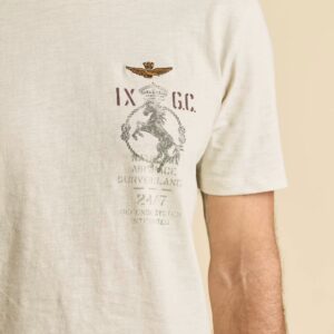 Aeronautica Militare T-Shirt aus Baumwolle "IX Gruppo Caccia" 9 261TS2543UJ00686 aeronauticamilitare 261ts2543uj00686 73078 cotton t shirt ix fighter group 4