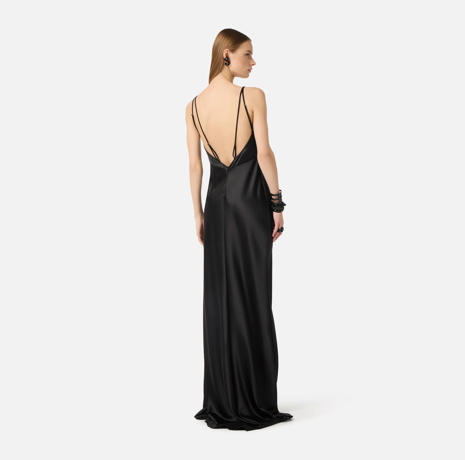 Elisabetta Franchi Red Carpet-Kleid aus Satin 4 Elisabetta Franchi Red Carpet-Kleid aus Satin – Bild 4