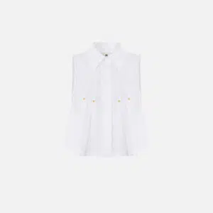 Elisabetta Franchi Hemdbluse aus Baumwollpopeline 9 CA16362E2 CA16362E2 100 1 D