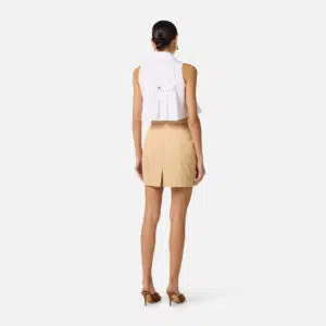 Elisabetta Franchi Hemdbluse aus Baumwollpopeline 8 CA16362E2 CA16362E2 100 6 D