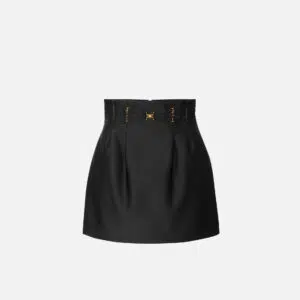 Elisabetta Franchi Minirock aus Duchesse mit elastischen Bändern 9 GO18962E2 GO18962E2 110 1 D