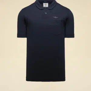 Aeronautica Militare Poloshirt aus Baumwolle und Leinen 7 261PO1910UJ00720_08184 aeronauticamilitare 261po1910uj00720 08184 cotton linen polo shirt with pocket 3