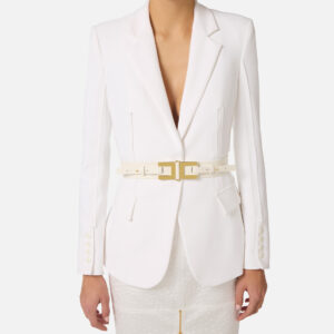 Elisabetta Franchi Ledergürtel mit Logo-Detail