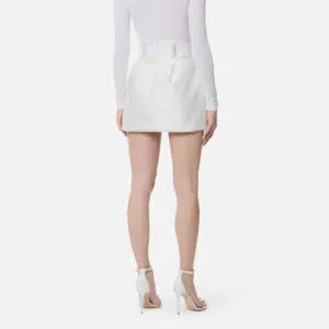 Elisabetta Franchi Minirock aus Duchesse mit elastischen Bändern 6 GO18962E2_360 GO18962E2 360 4