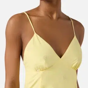 MC2 Saint Barth Marge kurzes Kleid aus gelber Baumwolle mit Blumenstickerei 5 MGE0002 / 08104L UID MGE000208104L WOMAN DRESS YELLOW MC2 MC2 4.jpg