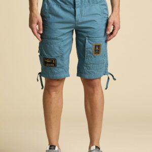261BE0041UCT01122 aeronauticamilitare 261be0041uct01122 21321 anti g bermuda in cotton gabardine 2