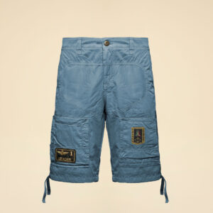 261BE0041UCT01122 aeronauticamilitare 261be0041uct01122 21321 anti g bermuda in cotton gabardine 3