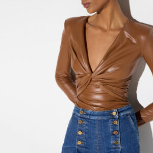 Elisabetta Franchi Body mit Knoten – Bild 3