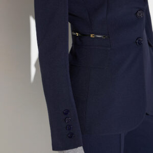 Elisabetta Franchi Jacke aus doppellagigem Stretch-Crêpe – Bild 3