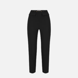 Elisabetta Franchi Hose aus doppellagigem Stretch-Crêpe – Bild 5