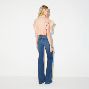 Elisabetta Franchi Palazzo-Jeans mit Knopfleiste – Bild 4