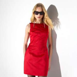 Elisabetta Franchi Minikleid aus Taffeta mit Schuppenmuster – Bild 2