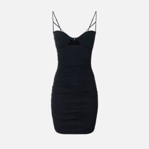 Elisabetta Franchi Minikleid aus Crêpe-Jersey mit Raffungen – Bild 5