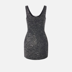 Elisabetta Franchi Mini-Strickkleid mit Pailletten – Bild 3