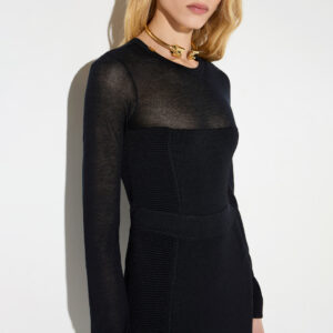 Elisabetta Franchi Strickkleid mit 3D-Effekt – Bild 3