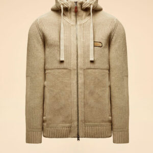 Aeronautica Militare Chenille-Strickjacke mit Kapuze – Bild 3