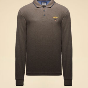 Aeronautica Militare Langarm-Poloshirt aus Baumwolle – Bild 6
