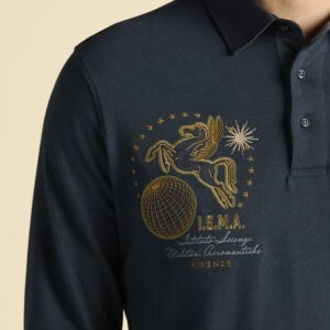 Aeronautica Militare Besticktes Langarm-Poloshirt – Bild 4