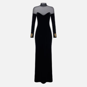 Elisabetta Franchi Red Carpet-Kleid aus Samt und Tüll – Bild 5