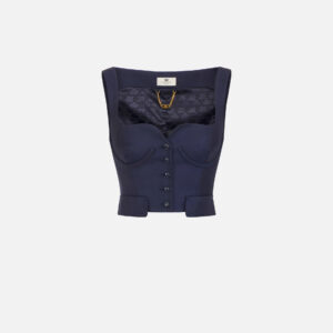 Elisabetta Franchi Top aus leichtem Wollstoff – Bild 5