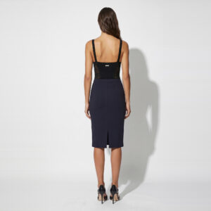 Elisabetta Franchi Rock aus doppellagigem Stretch-Crêpe mit Schmuckdetail – Bild 2