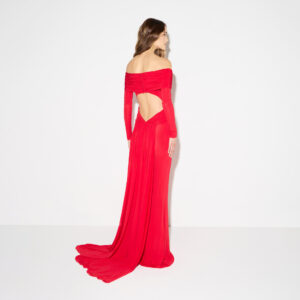 Elisabetta Franchi Red Carpet-Kleid aus leichtem Crêpe-Jersey – Bild 4